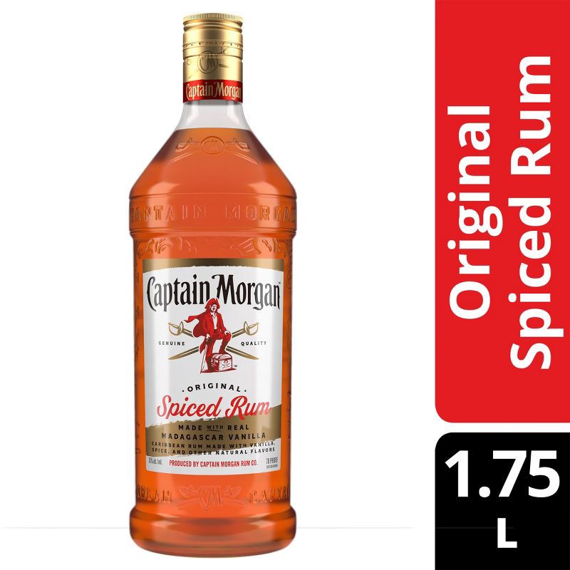 slide 10 of 11, Captain Morgan Spiced Rum - 1.75L Plastic Bottle, 1.75 liter