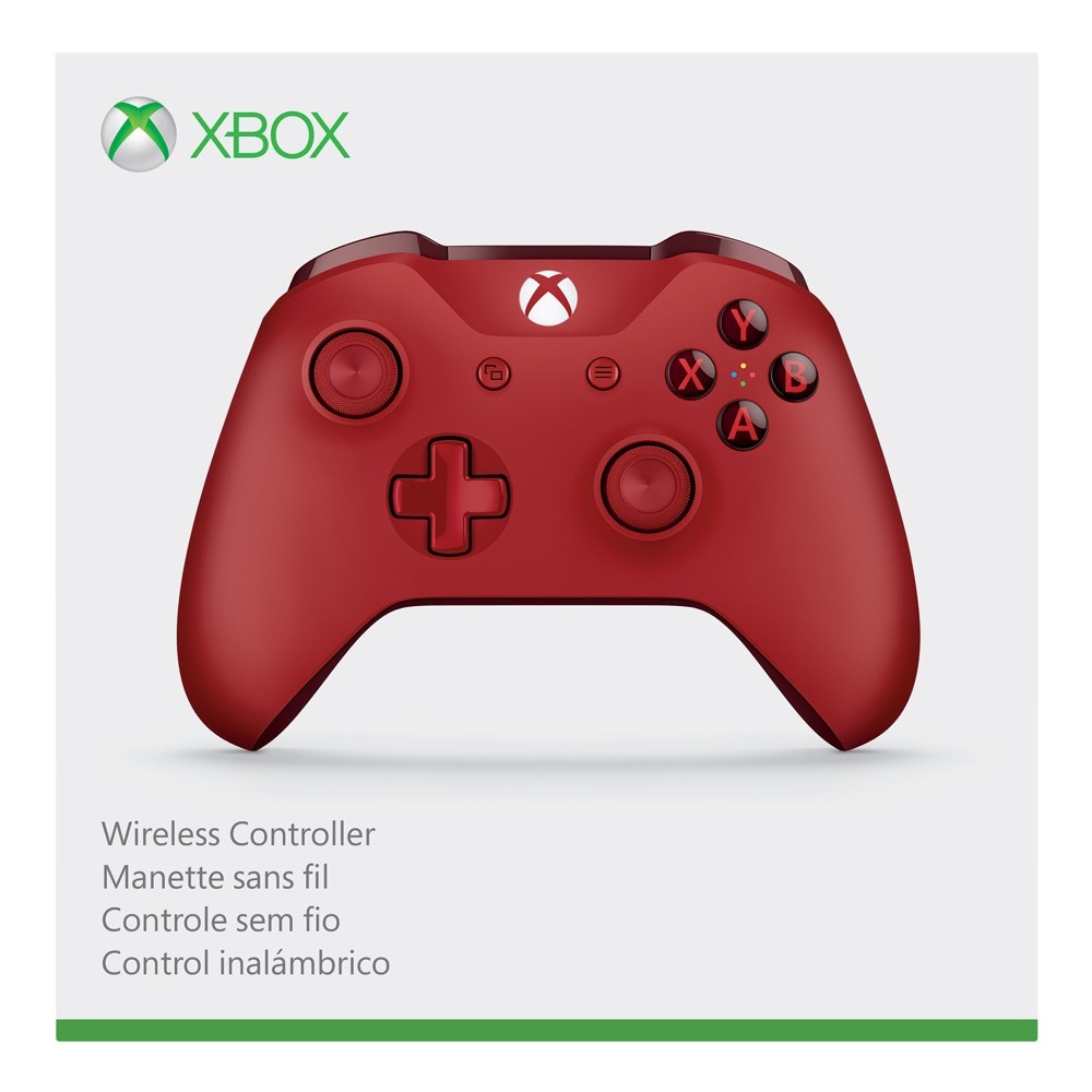 slide 5 of 5, Microsoft Xbox One Wireless Controller - Red, 1 ct