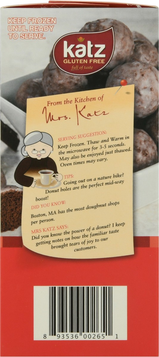 slide 3 of 14, Katz Gluten-Free Glazed Chocolate Donut Holes 6 oz, 6 oz