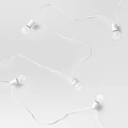 20ct Incandescent Outdoor String Lights G40 Clear Bulbs - White Wire - Room Essentials™: UL Listed, Indoor/Outdoor Use
