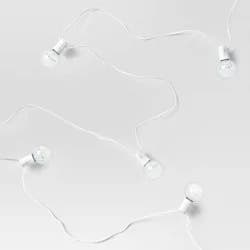 20ct Incandescent Outdoor String Lights G40 Clear Bulbs - White Wire - Room Essentials™: UL Listed, Indoor/Outdoor Use