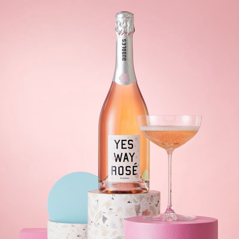 slide 5 of 8, Yes Way Brut Rosé Sparkling Wine - 750ml Bottle, 750 ml