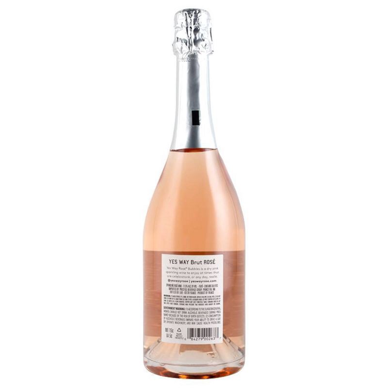 slide 7 of 8, Yes Way Brut Rosé Sparkling Wine - 750ml Bottle, 750 ml