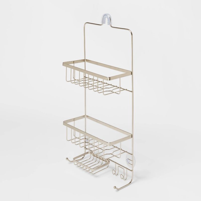 Bathroom Shower Caddy Brushed Nickel - Made By Design 1 ct