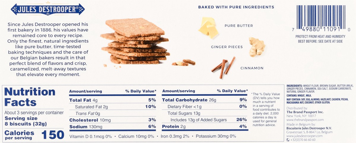 slide 6 of 13, Jules Destrooper Ginger Thins 3.4 oz, 3.4 oz