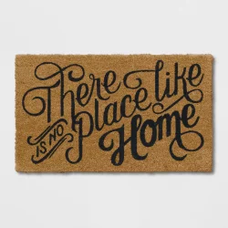1'6"x2'6" Quote Doormat Black - Threshold