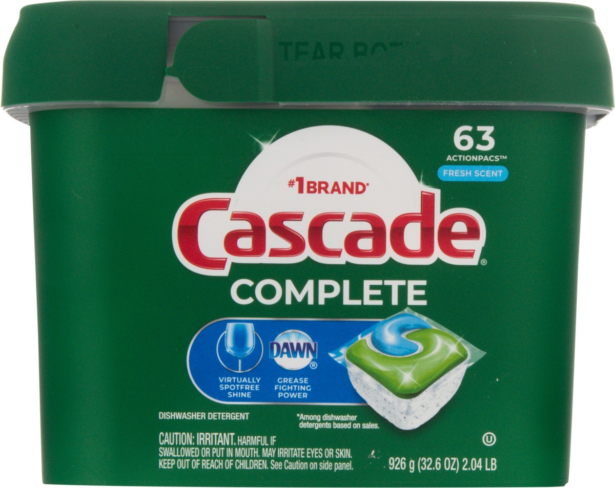 slide 5 of 9, Cascade Fresh Scent Actionpacs Complete, 63 ct