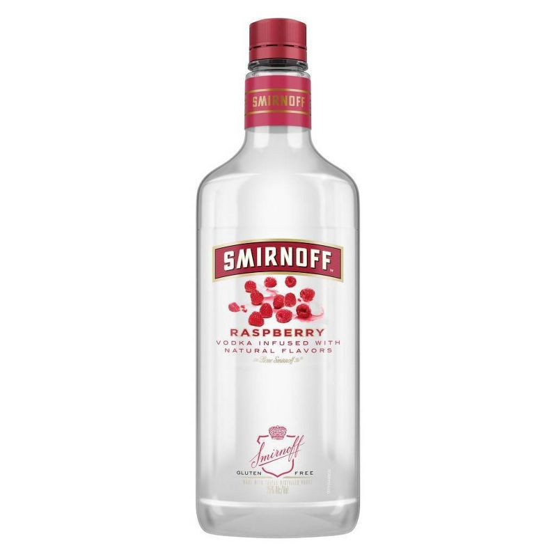 slide 1 of 8, Smirnoff Raspberry Flavored Vodka - 750ml Plastic Bottle, 750 ml