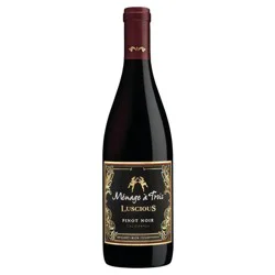 Menage a Trois Ménage Trois Luscious Pinot Noir Red Wine - 750ml Bottle