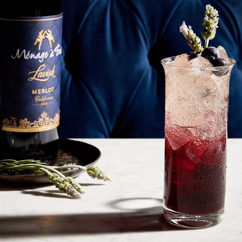 slide 2 of 6, Menage a Trois Ménage Trois Lavish Merlot Red Wine - 750ml Bottle, 750 ml