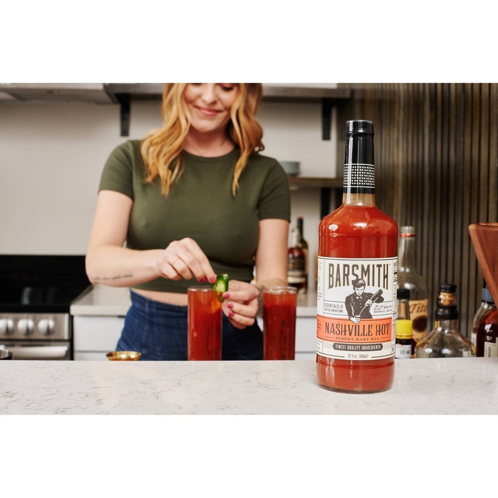 slide 2 of 4, Barsmith Nashville Hot Bloody Mary Mix Bottle, 32 fl oz