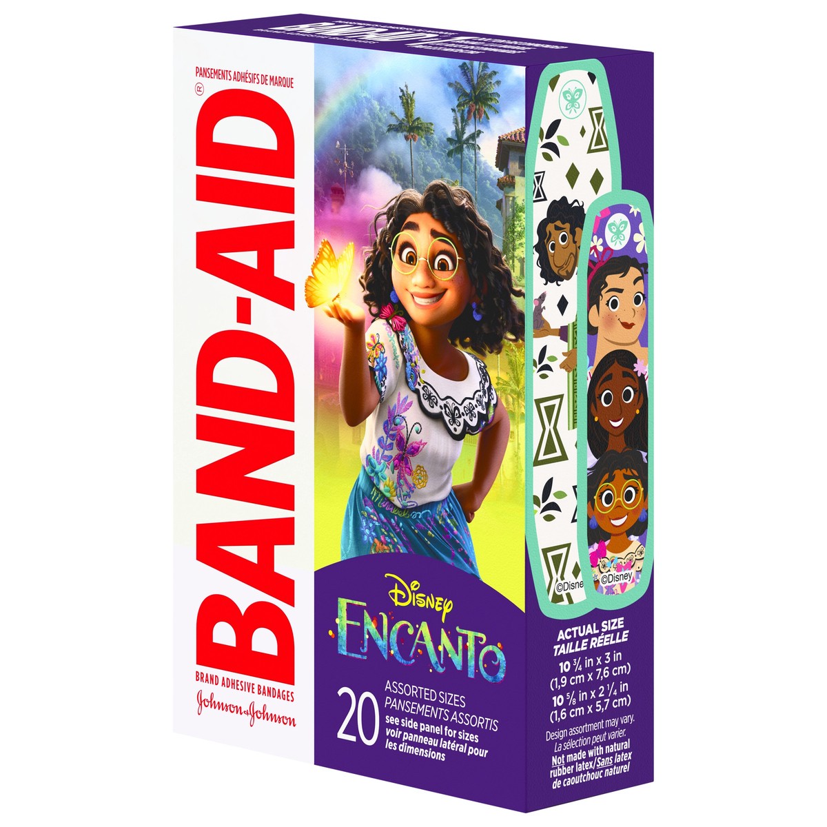 slide 6 of 11, BAND-AID Adhesive Bandages for Minor Cuts & Scrapes, Wound Care Featuring Disney's Encanto Characters, Fun Bandages for Kids and Toddlers, Assorted Sizes, 20 Count, 20 ct