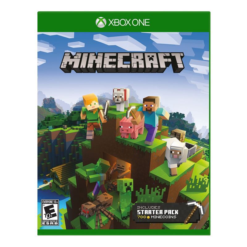 slide 1 of 5, Minecraft Starter Pack - Xbox One, 1 ct