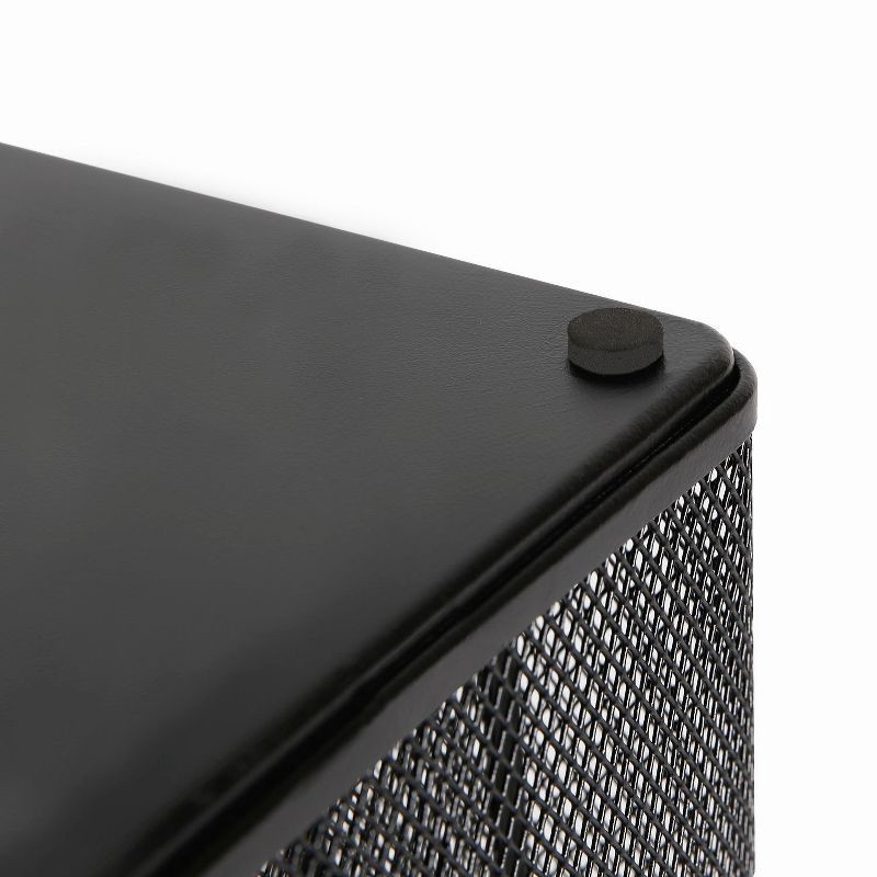 slide 4 of 4, Mesh Medium Desktop Organizer Black - Brightroom™, 1 ct