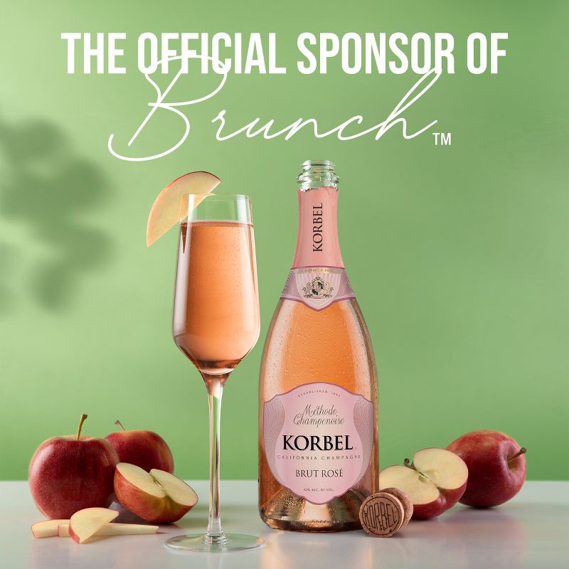 slide 6 of 9, Korbel Brut Rosé Champagne - 4pk/187ml Bottles, 4 ct; 187 ml