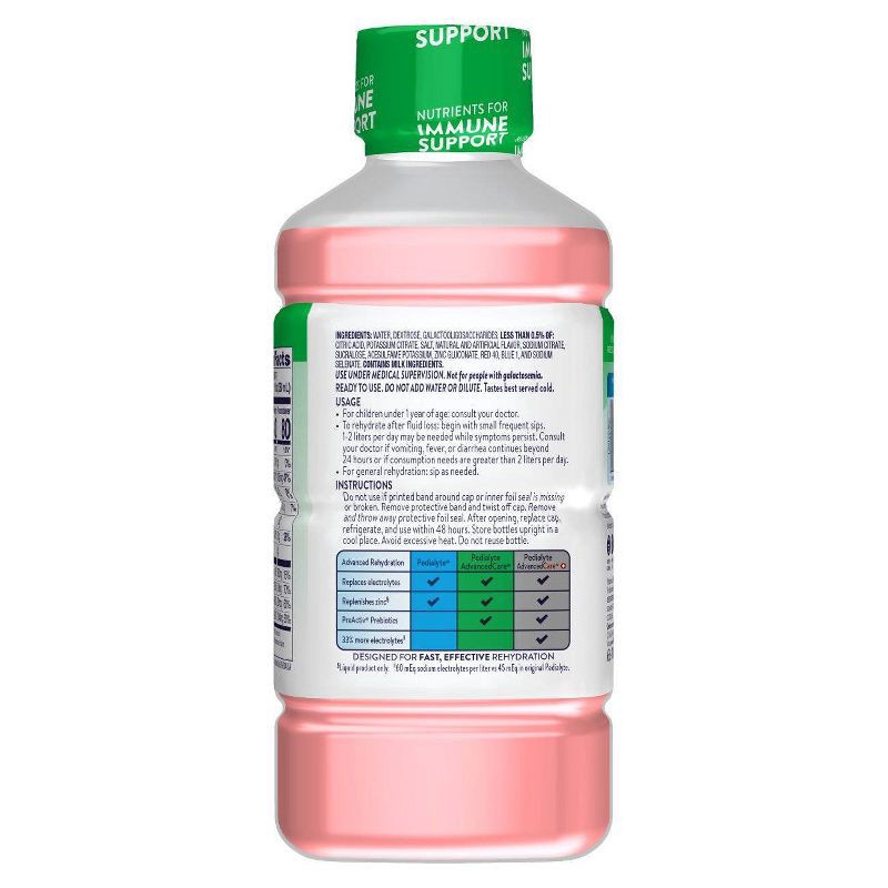 slide 2 of 9, Pedialyte Advanced Care Electrolyte Solution Hydration Drink - Strawberry Lemonade - 33.8 fl oz, 33.8 fl oz