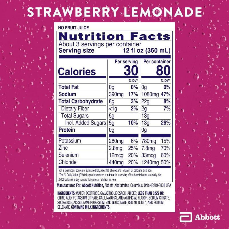 slide 7 of 9, Pedialyte Advanced Care Electrolyte Solution Hydration Drink - Strawberry Lemonade - 33.8 fl oz, 33.8 fl oz