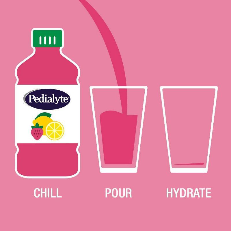 slide 9 of 9, Pedialyte Advanced Care Electrolyte Solution Hydration Drink - Strawberry Lemonade - 33.8 fl oz, 33.8 fl oz
