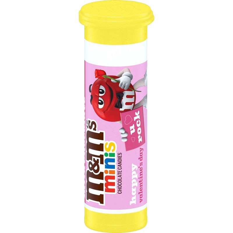 slide 2 of 8, M&M's Milk Chocolate Valentine's Candy Gift Mini Tube - 1.08oz, 1.08 oz