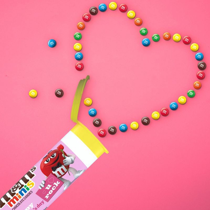 slide 8 of 8, M&M's Milk Chocolate Valentine's Candy Gift Mini Tube - 1.08oz, 1.08 oz