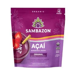 Sambazon Açaí Original Blend Superfruit Frozen Smoothie Packs - 400g