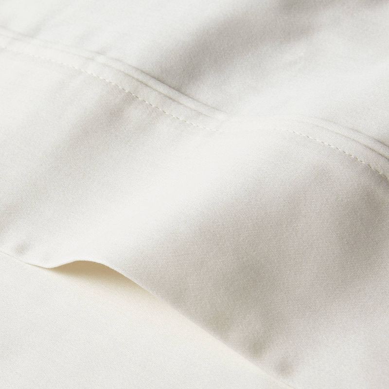 slide 3 of 4, King Solid Performance 400 Thread Count Pillowcase Set Sour Cream - Threshold™, 1 ct