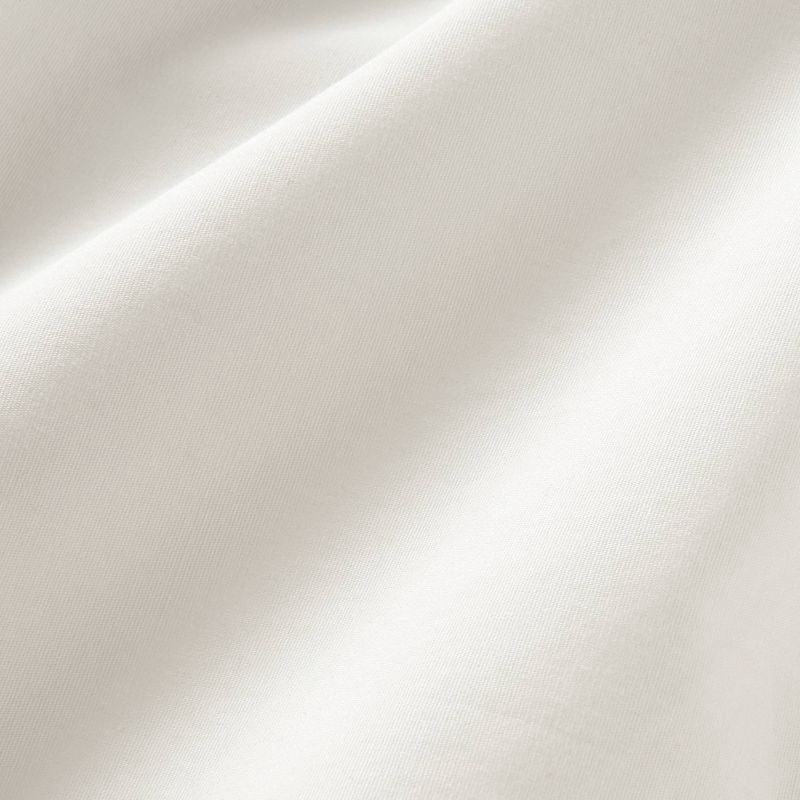 slide 4 of 4, King Solid Performance 400 Thread Count Pillowcase Set Sour Cream - Threshold™: Cotton Sateen, Machine Washable, Set of 2, 1 ct