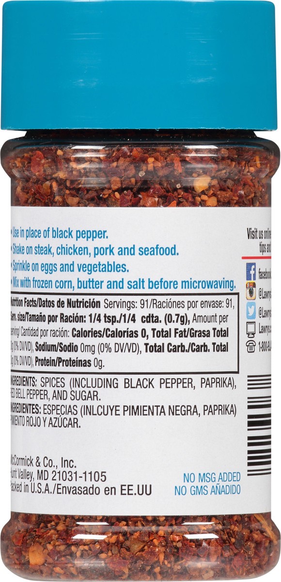 slide 5 of 7, Lawry's Seasoned Pepper, 2.25 oz