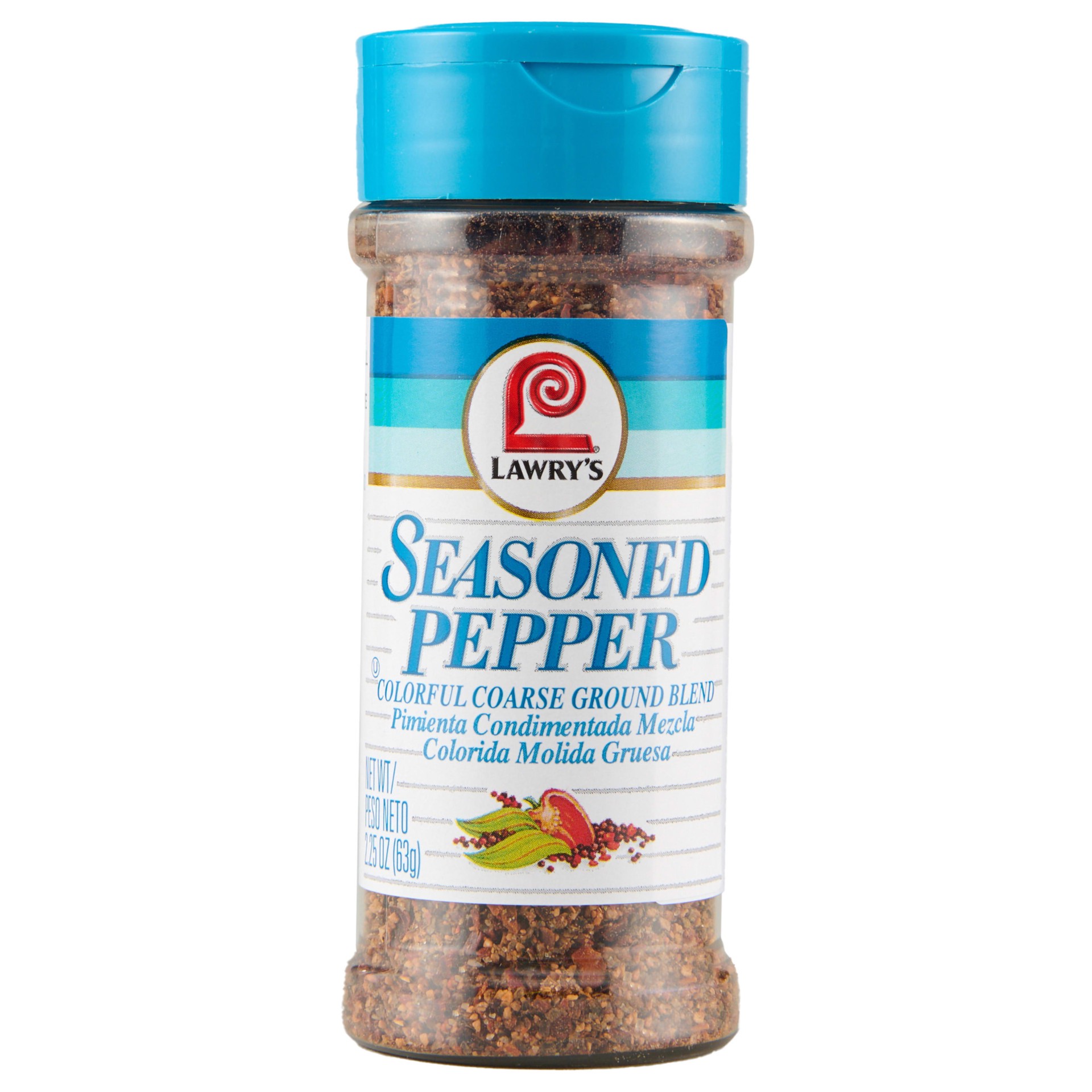 slide 1 of 7, Lawry's Colorful Coarse Ground Blend Seasoned Pepper, 2.25 oz, 2.25 oz