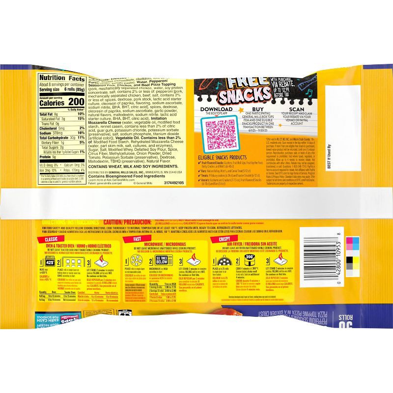 slide 5 of 10, Totino's Pepperoni Frozen Pizza Rolls - 24.8oz, 24.8 oz