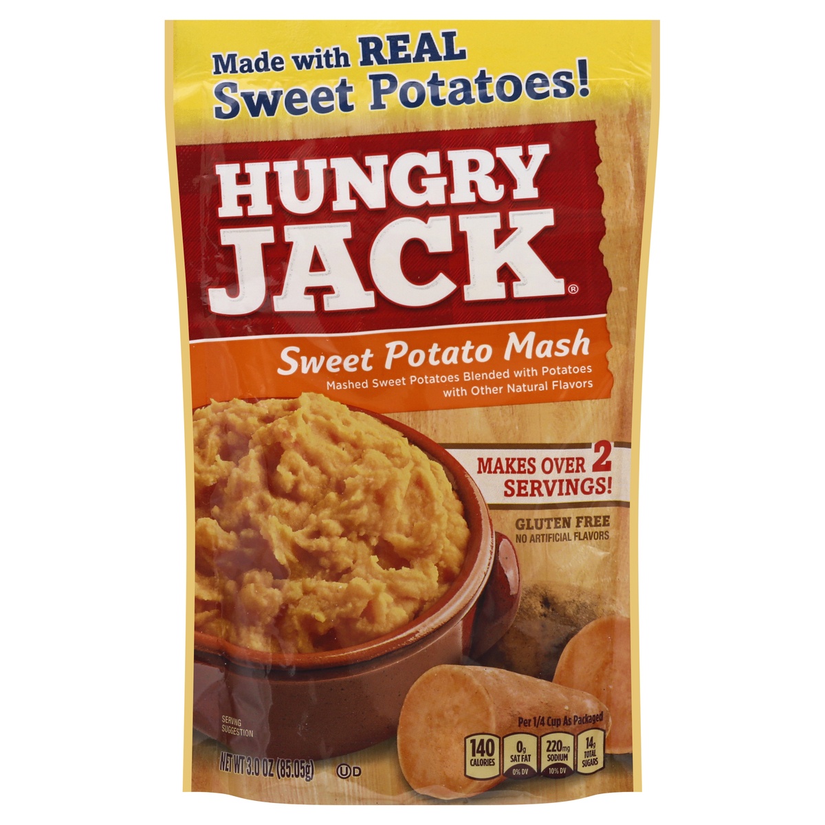 slide 1 of 1, Hungry Jack Sweet Potato Mash, 3 oz