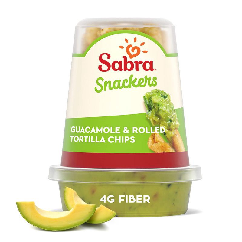 slide 4 of 5, Sabra Guacamole Snacker with Rolled Tortilla Chips - 2.8oz, 2.8 oz