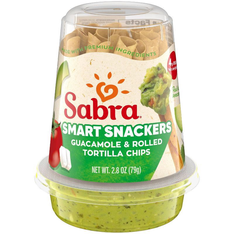slide 1 of 5, Sabra Guacamole Snacker with Rolled Tortilla Chips - 2.8oz, 2.8 oz