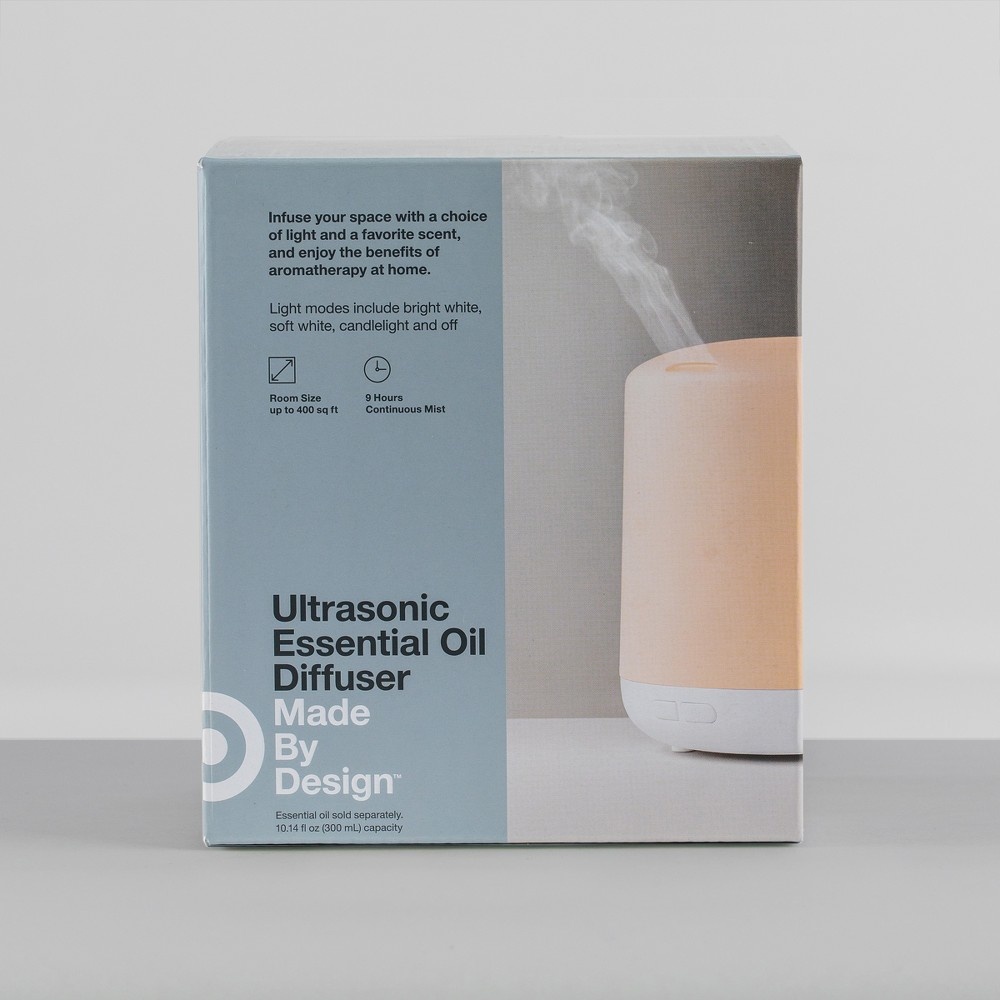 slide 2 of 3, 300ml Ultrasonic Oil Diffuser White - Made By Design, 1 ct