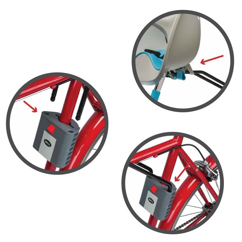 slide 4 of 6, Bell Sports Mini Shell Front Bike Child Carrier - Gray, 1 ct