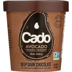 Cado Non-Dairy Avocado Frozen Dessert Deep Dark Chocolate - 1pt