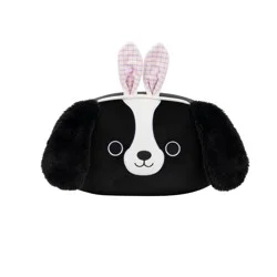 Squishmallows 12" Stackable Black and White Cocker Spaniel with Bunny Ears
