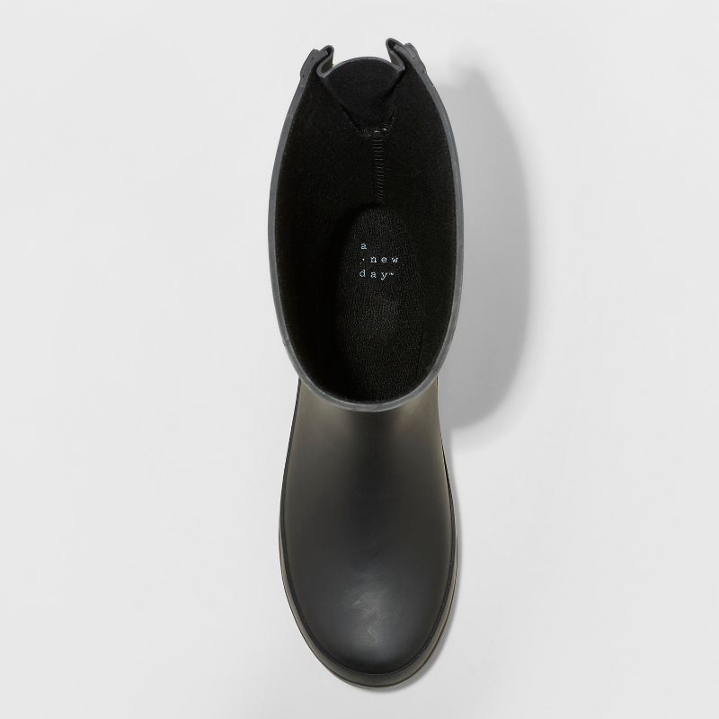 slide 3 of 3, Women's Vicki Mid Calf Rain Boots - A New Day™ Black 6, 1 ct