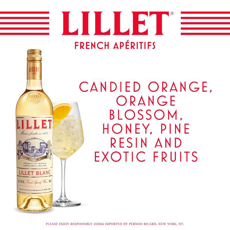 slide 9 of 9, Lillet Aperitif Blanc - 750ml Bottle, 750 ml