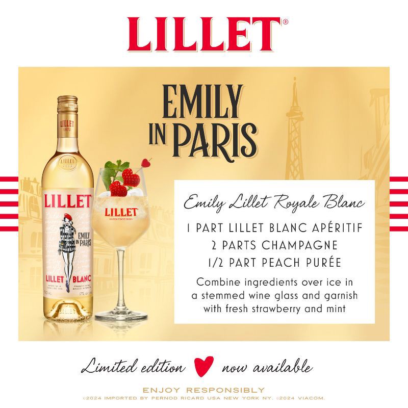 slide 3 of 10, Lillet Aperitif Blanc - 750ml Bottle, 750 ml