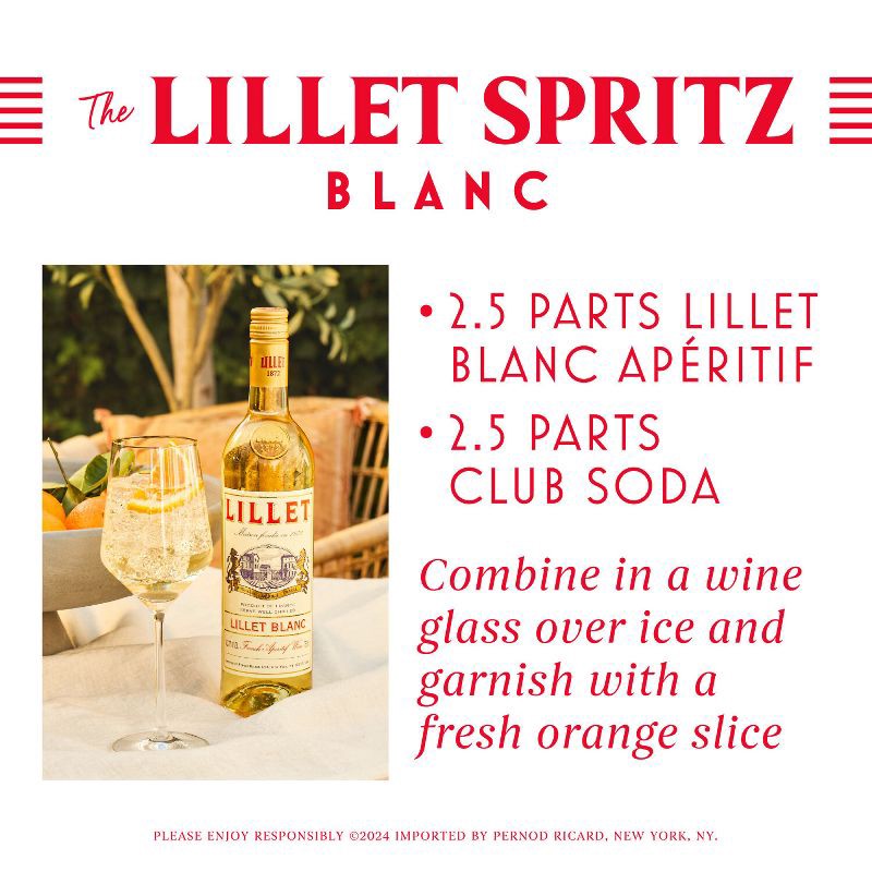 slide 3 of 9, Lillet Aperitif Blanc - 750ml Bottle, 750 ml