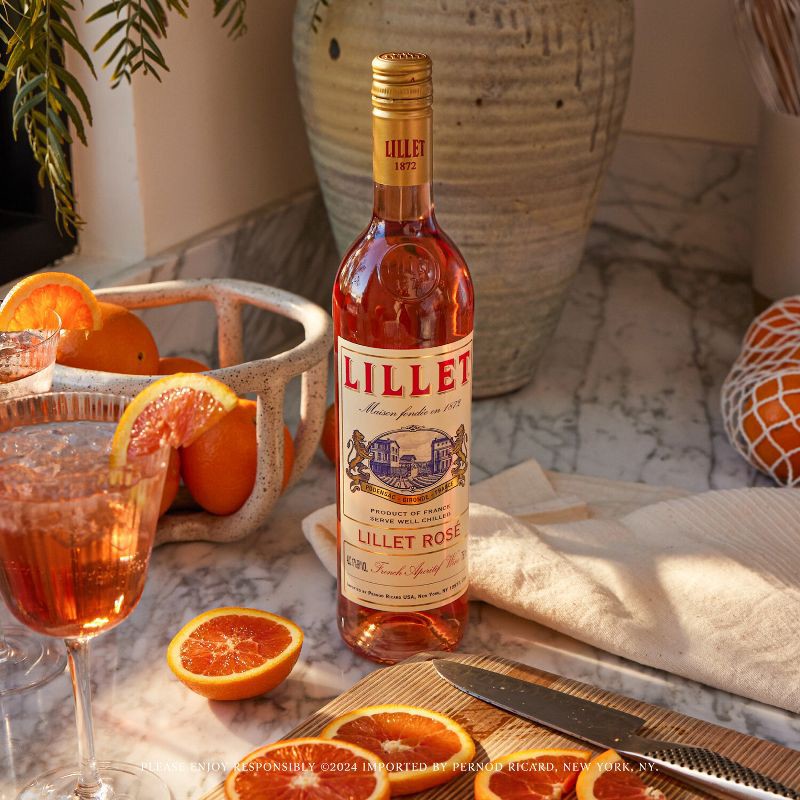 slide 9 of 9, Lillet Aperitif Rose - 750ml Bottle, 750 ml