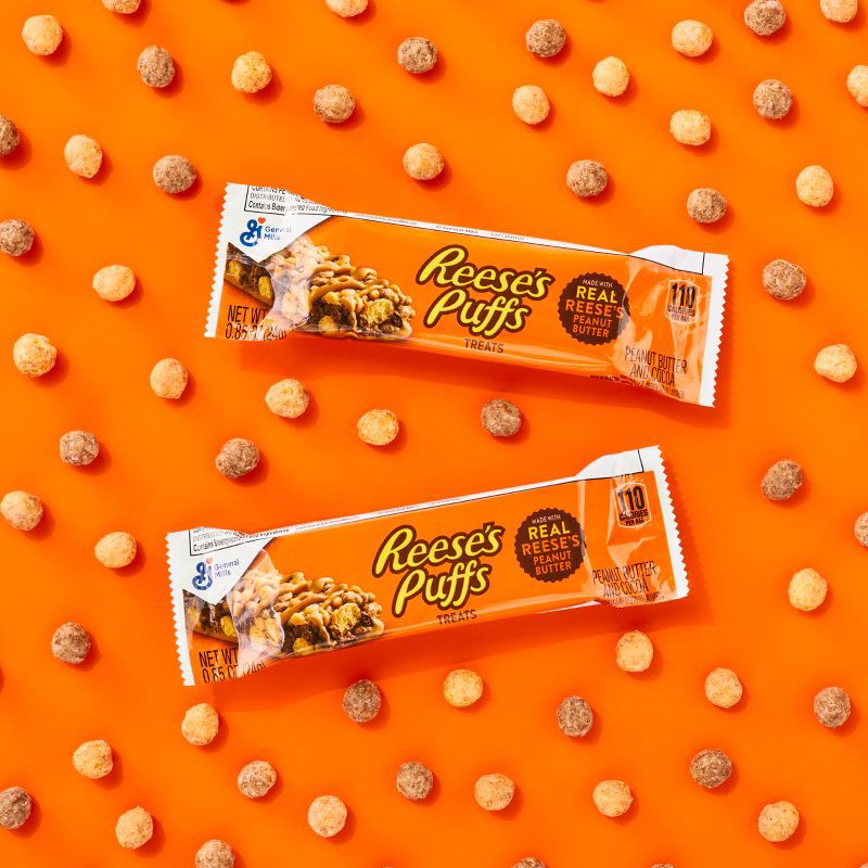 slide 5 of 10, Reese's Puffs Cereal Snack Bars - 8ct, 8 ct