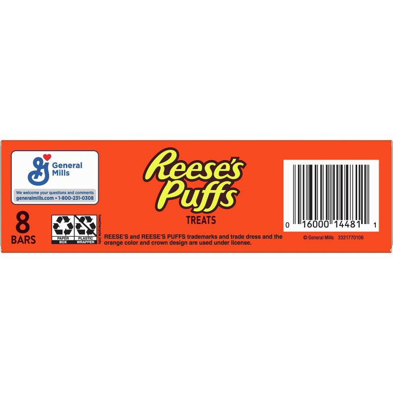 slide 10 of 10, Reese's Puffs Cereal Snack Bars - 8ct, 8 ct