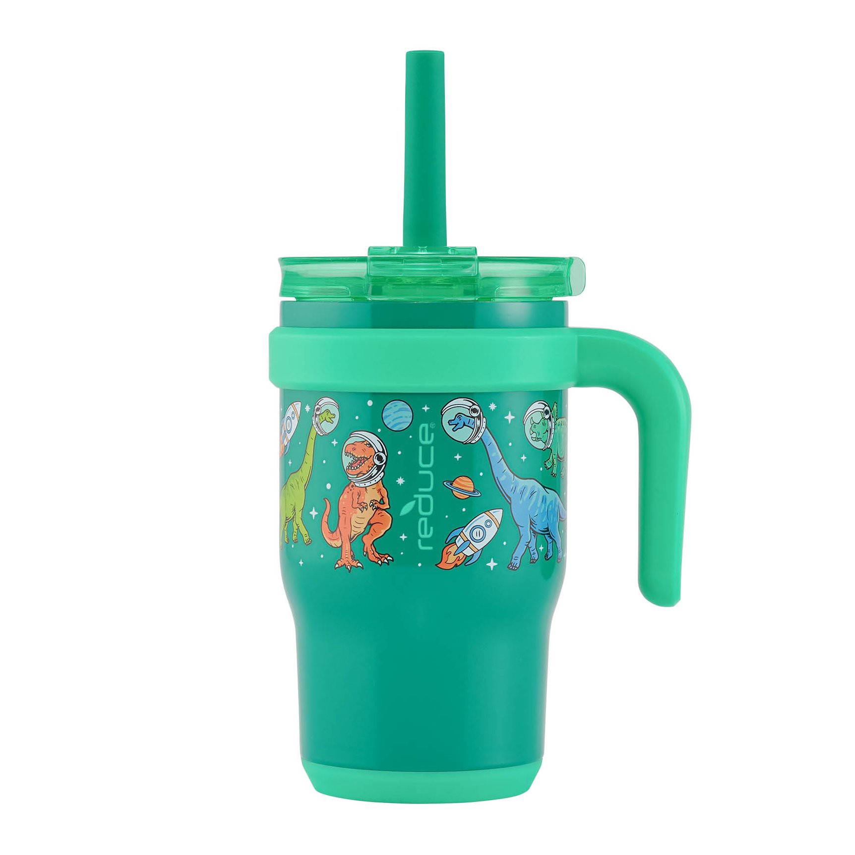 slide 1 of 3, Reduce Kids Coldee Mug Tumbler - Dinosaurs, 14 oz
