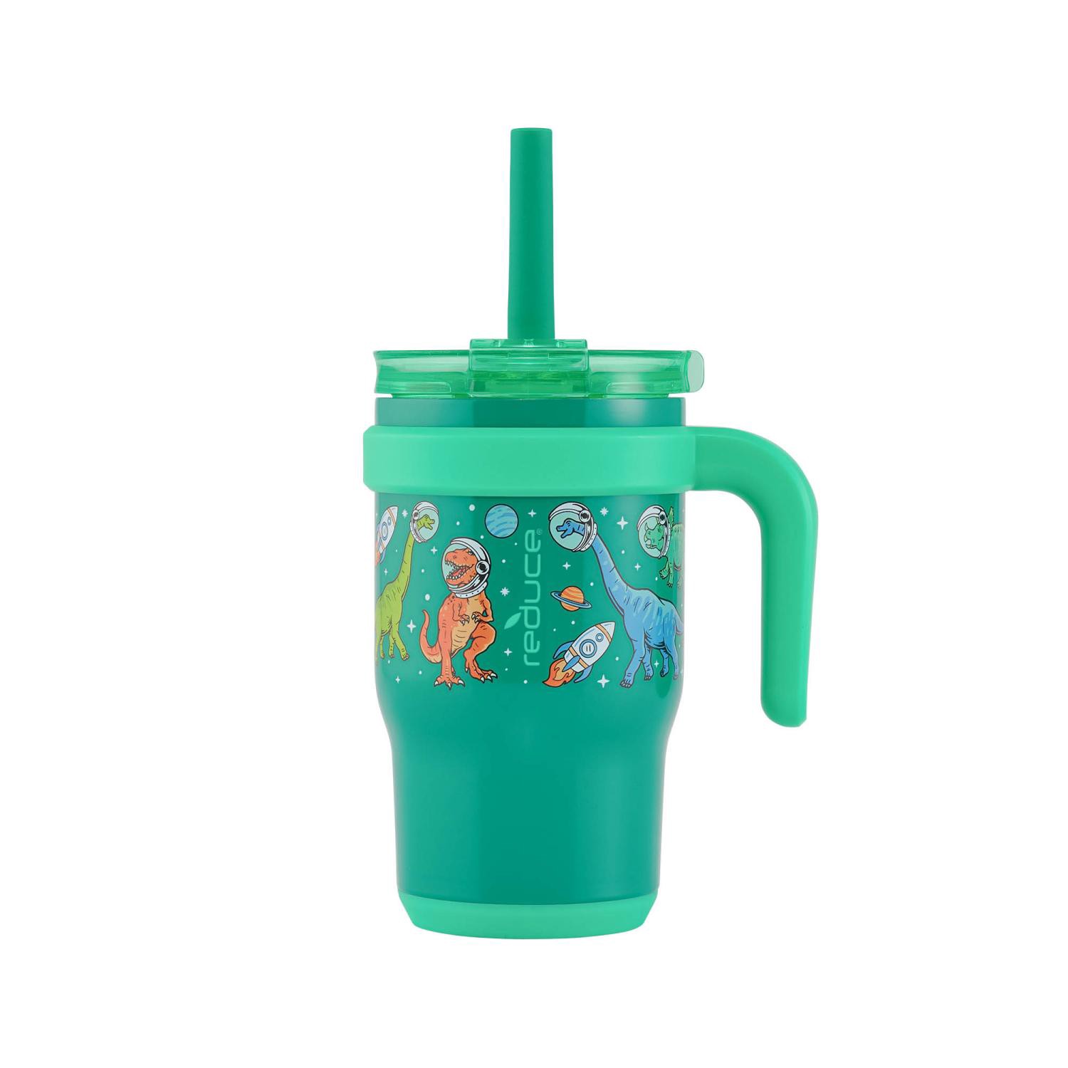 slide 1 of 4, Reduce Kids Coldee Mug Tumbler - Dinosaurs, 14 oz