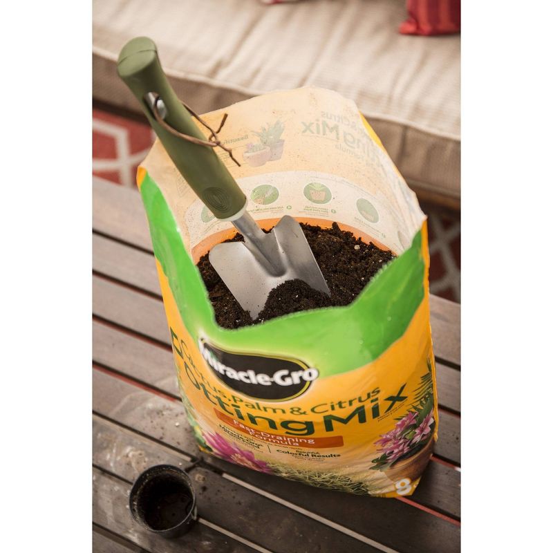 slide 3 of 7, Miracle-Gro Cactus Palm Citrus Potting Soil - 8qt: Enriched Mix for Indoor Plant Growth, Fast Drainage, 8 qt