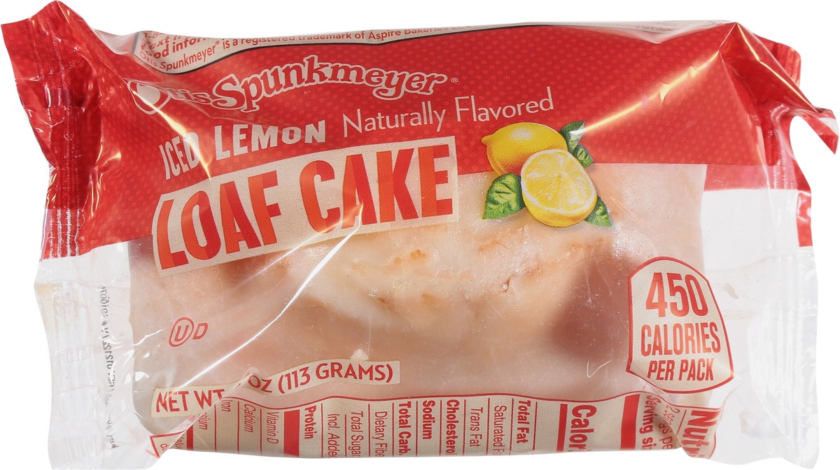 slide 2 of 14, Otis Spunkmeyer Iced Lemon Loaf Cake 4 oz, 4 oz