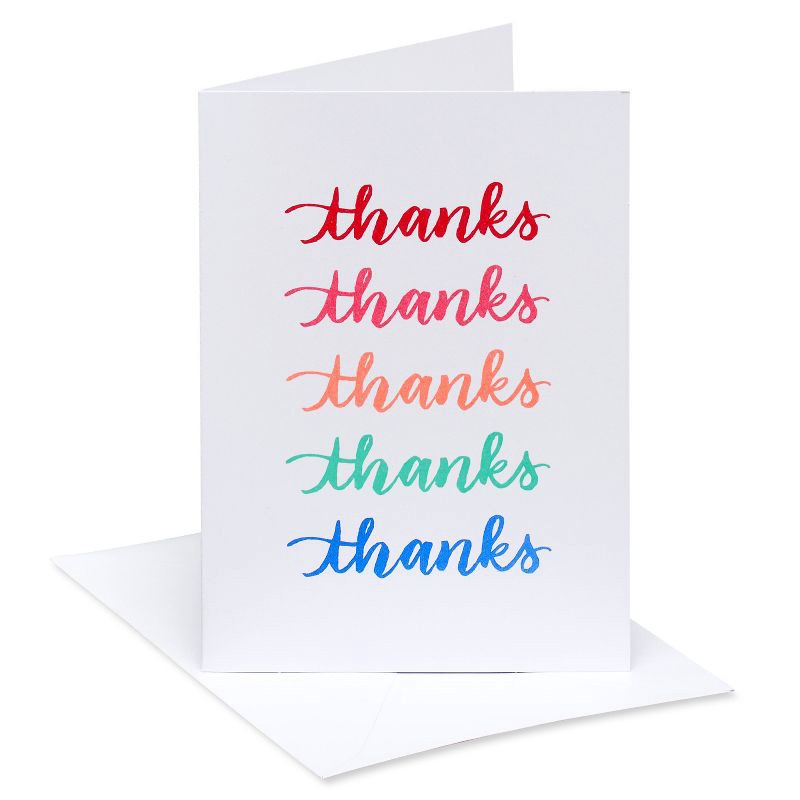 slide 6 of 6, 10ct Thank You Cards Thanks - Spritz™, 10 ct