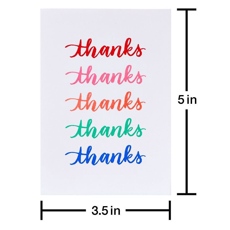 slide 2 of 6, 10ct Thank You Cards Thanks - Spritz™, 10 ct
